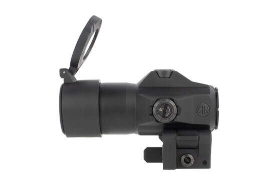Sig Sauer 3x Juliet 3 red dot magnifier features heavy duty shielded azimuth adjustments to perfectly center your reticle